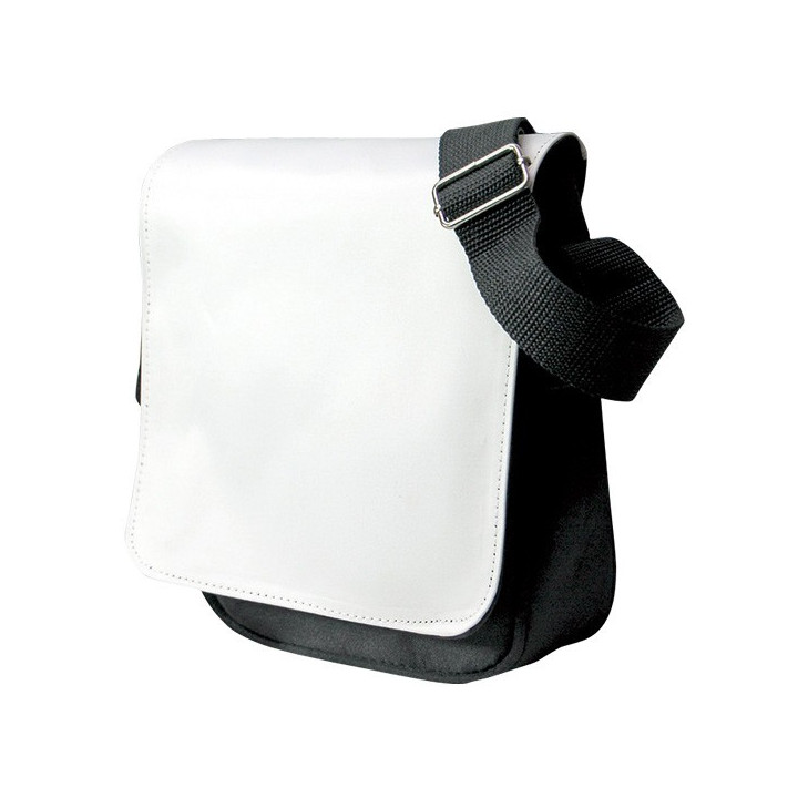 Sac bandoulière en toile noir, grand format