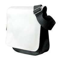 Sac bandoulière en toile noir, grand format