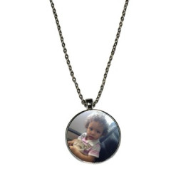 Colier + pendentif rond