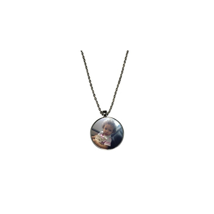 Colier + pendentif rond