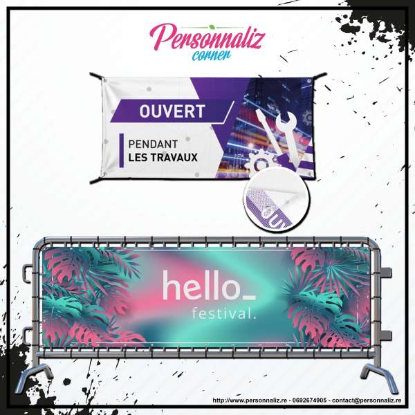 Banderole Publicitaire ( prix au m2 par e-mail)
