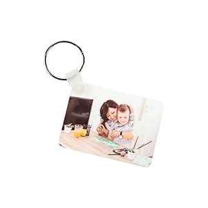 Porte cle rectangle double face