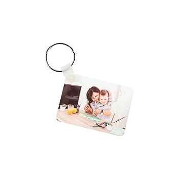 Porte cle rectangle double face