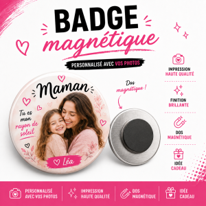 badge magnétique 50mm