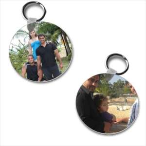 Porte clé rond double face
