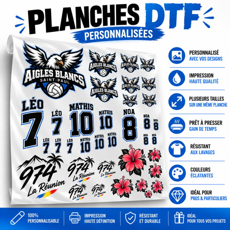 Planche DTF personnalisée